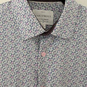 Construct Men's Cooling Comfort 4-Way Stretch Dress Shirt / Floral / Medium